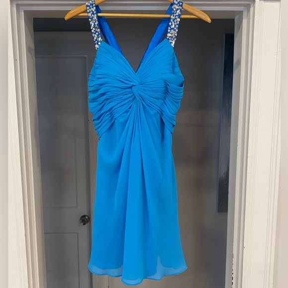 Backless Rhinestone Dress - Picture 2 of 10